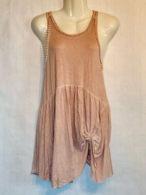 ANDREE BY UNIT Blush Tie-Hem Sleeveless Tank Top